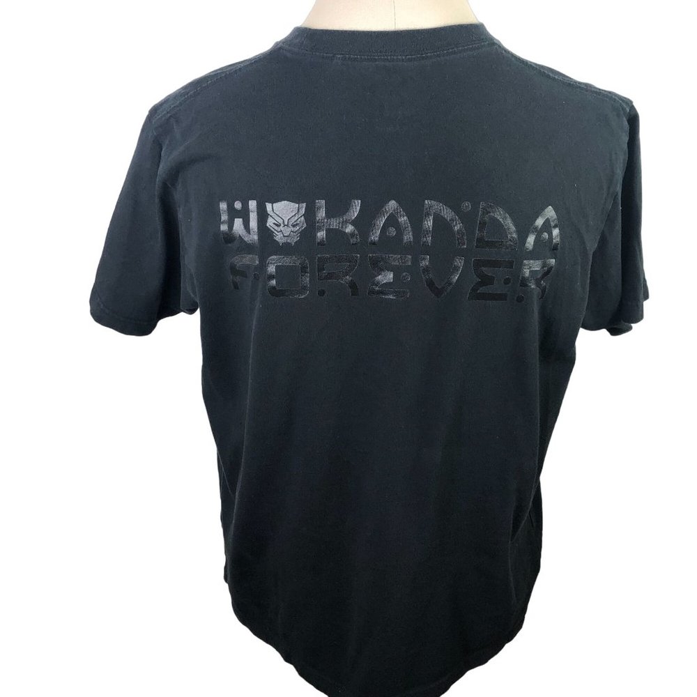 Uniqlo Marvel T Shirt King of Wakanda Men's Size XL Black - Picture 5 of 8